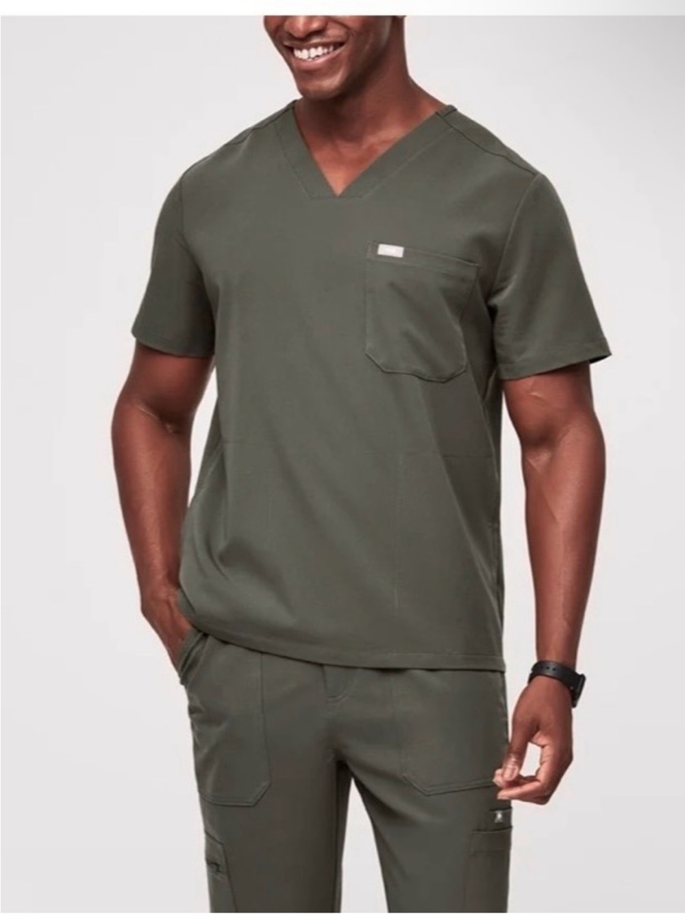 Figs Chisec Scrub Top Men size 3XL colour code Bonsai #4948